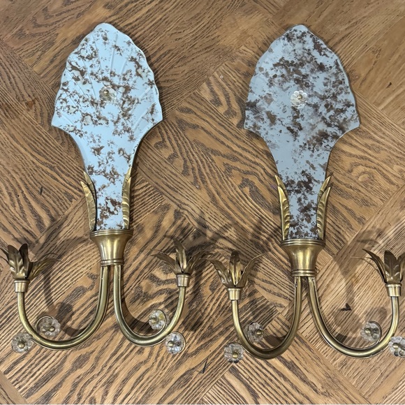 Global Views Other - Vintage Brass Wall Sconces